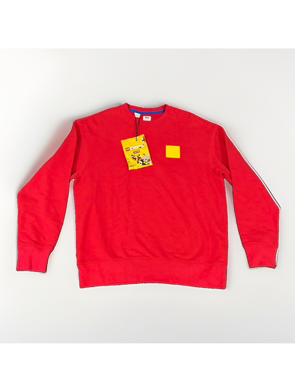 Levi’s X LEGO BASEPLATE CREWNECK SWEATSHIRT MENS M CUSTOMIZABLE SEALED PACK NWOT